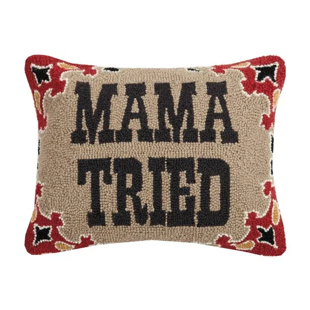 Peking Handicraft Inc. Mama Tried Hook Pillow