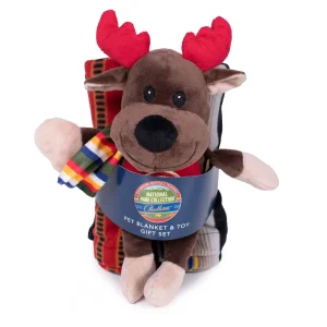 Pendleton Acadia National Park Pet Throw + Moose Pal Toy Gift Set