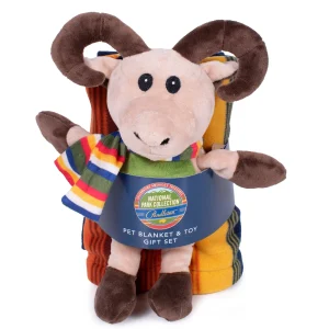 Pendleton Grand Canyon National Park Pet Throw + Long Horn Sheep Pal Toy Gift Set