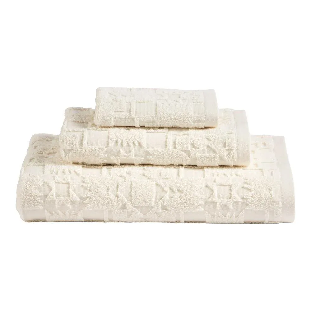 Pendleton Woolen Mills Inc. Sculpted Ivory 3 Piece Towel Set