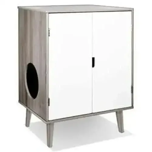 Penn-Plax Cat Walk Furniture: Contemporary Home Cat Litter Hide-Away Cabinet