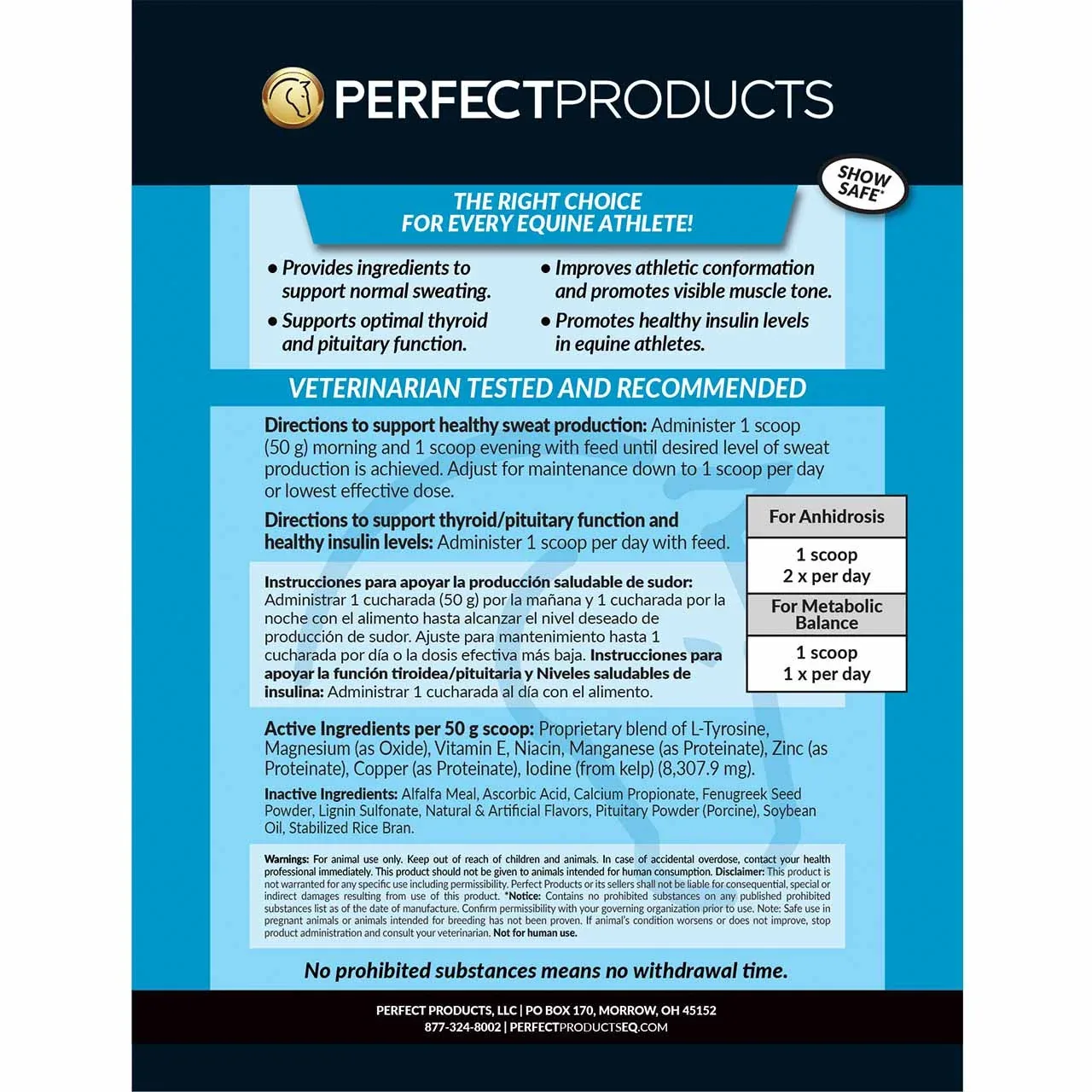 Perfect Products MetaSweat Pellets 3lb - Image 2