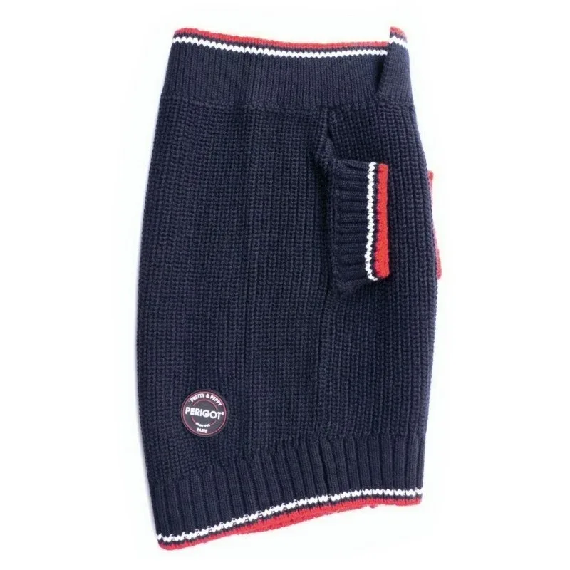 PERIGOT | Pullover Sweater in Navy - Image 2