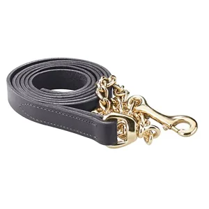 Perris Leather Brass Chain Leather Lead