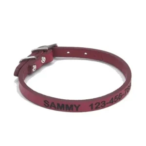 Personalized Leather Dog Collar