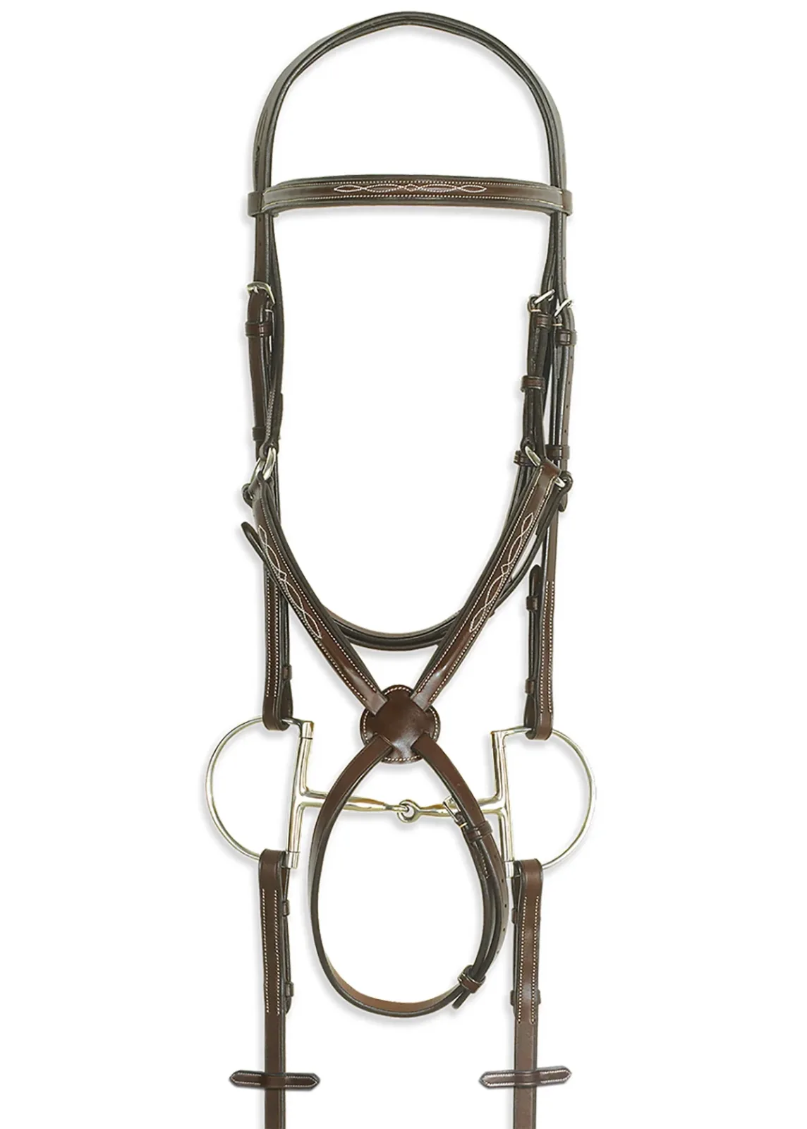 Pessoa® Pro Fancy-Stitched Figure-8 Bridle - Image 2