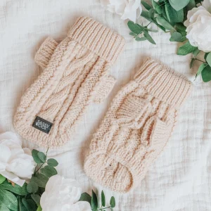 Pet Cable Knit Sweater - Beige