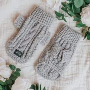 Pet Cable Knit Sweater - Gray