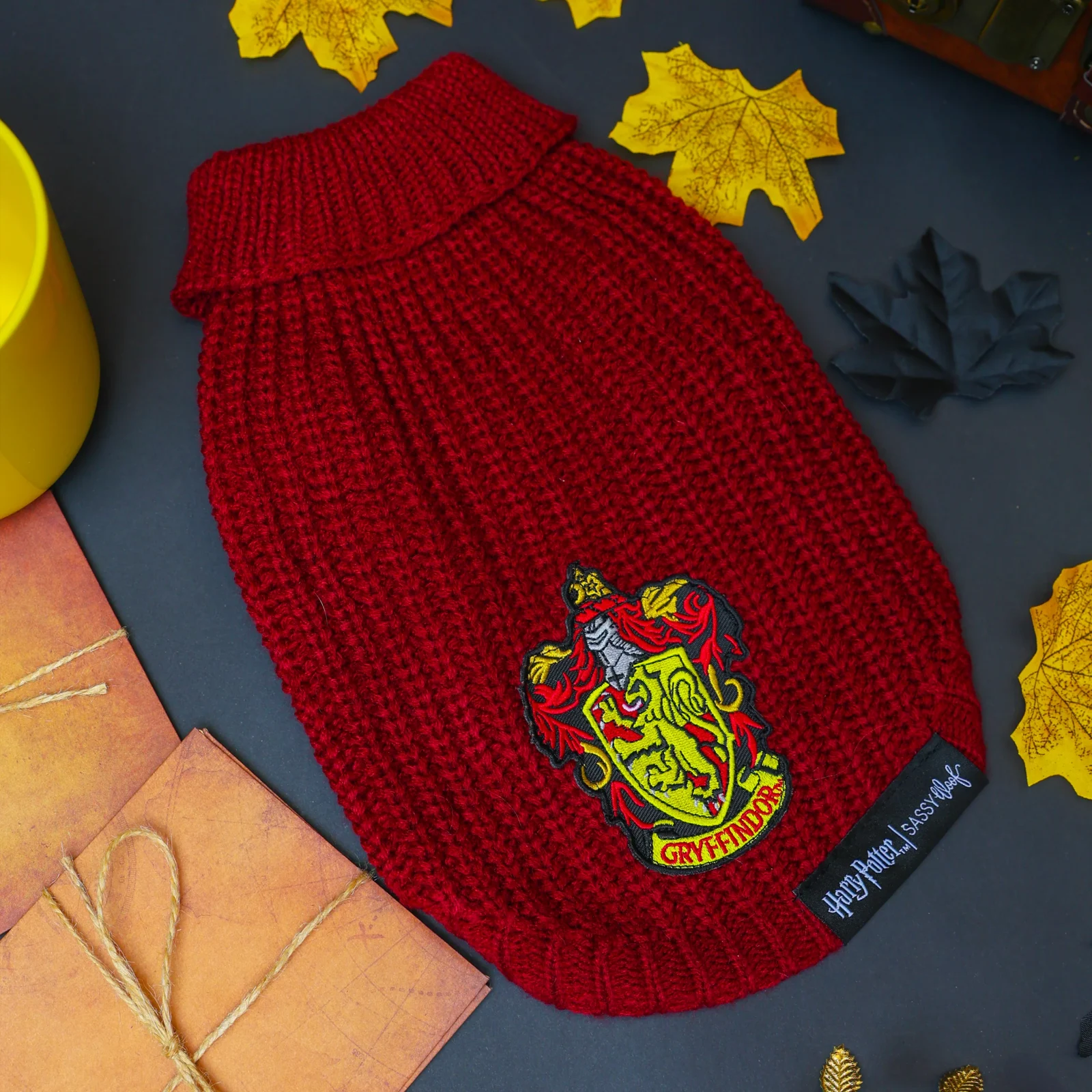 Pet Cable Knit Sweater - Harry Potter™ Gryffindor - Image 2