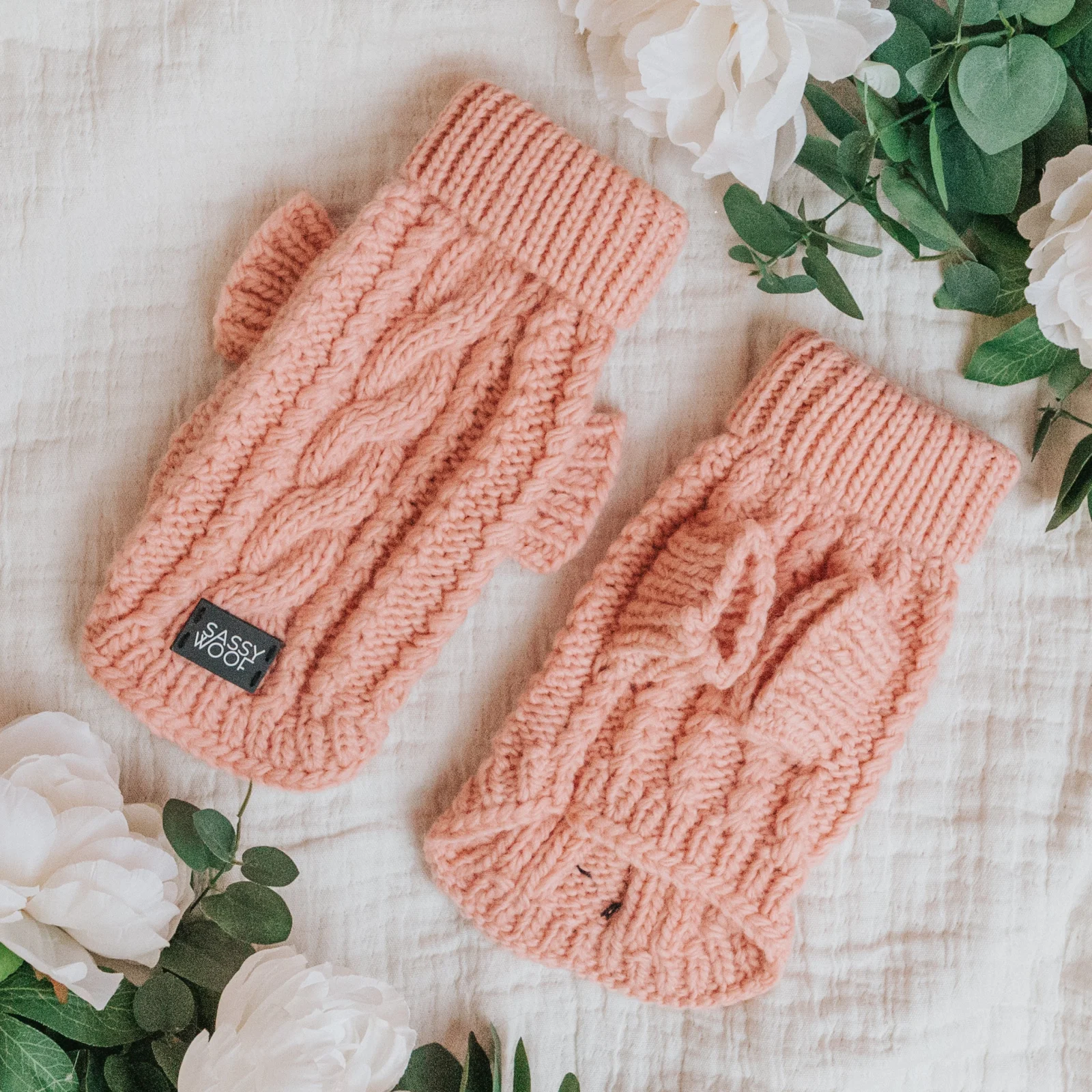 Pet Cable Knit Sweater - Pink