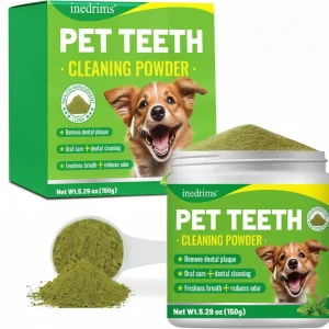 Pet Dental Powder - Freshens Breath, Protects Gums And Strengthens Teeth. An Essential For Daily Oral Care And
