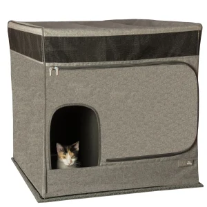 Pet Gear® Pro Pawty Foldable Cat Litter Box Cover,Low Tracking Design, Litter Box Not Included