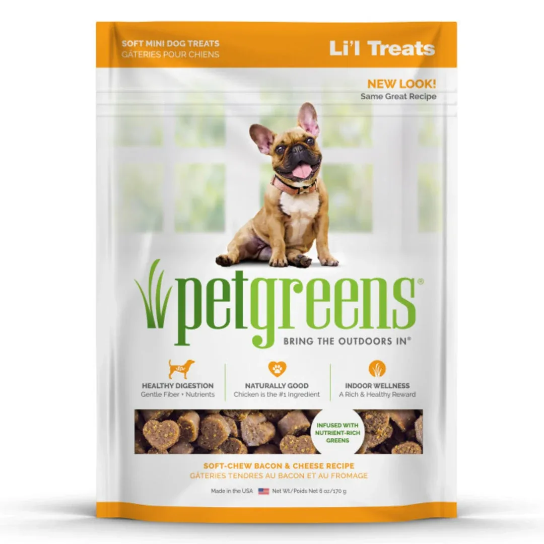 Pet Greens Li'l Treats Soft Chews Bacon & Cheese 6oz