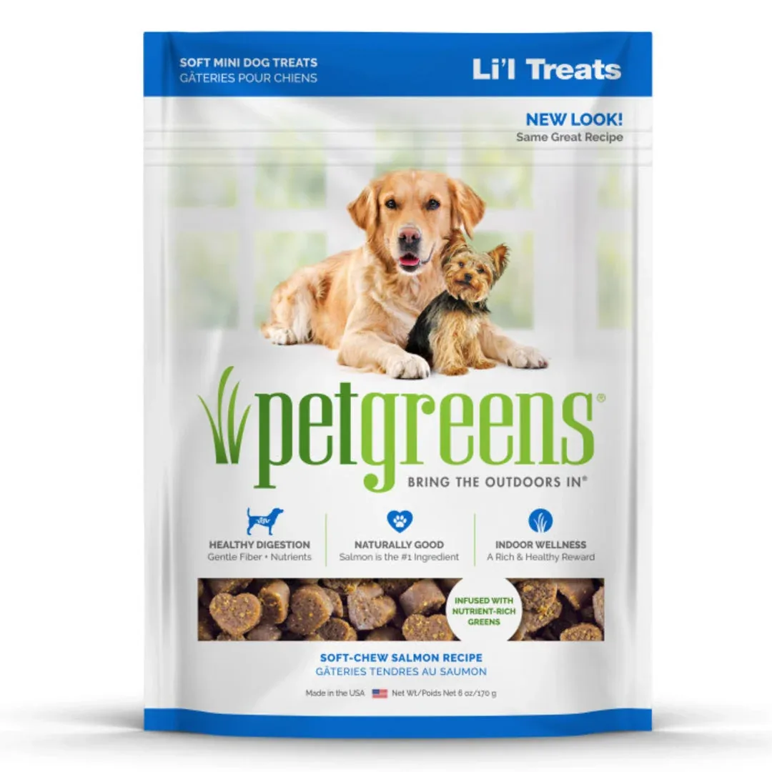Pet Greens Li'l Treats Soft Chews Salmon 6oz