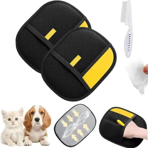Pet Grooming & Deshedding Glove | Dog & Cat Hair Remover