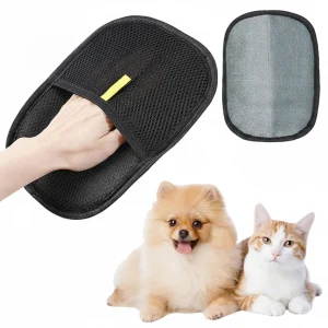 Pet Hair Remover Mitt Pet Hair Remover Gloves Deshedding Brush Glove For Dog Cat Rabbit With Long Short Curly