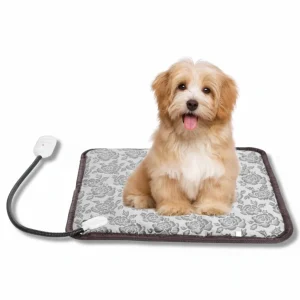 Pet Heating Pad, Waterproof Adjustable Warm Blanket, With Anti Bite Steel Rope Box