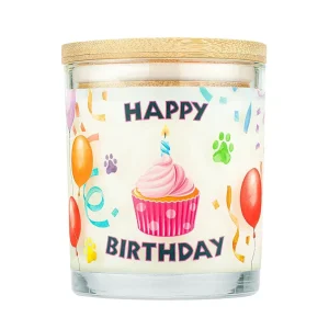 Pet House Candle Happy Birthday Large