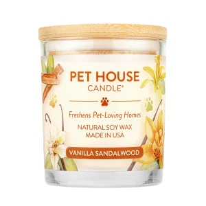 Pet House Candle Vanilla Sandalwood Large Case of 3