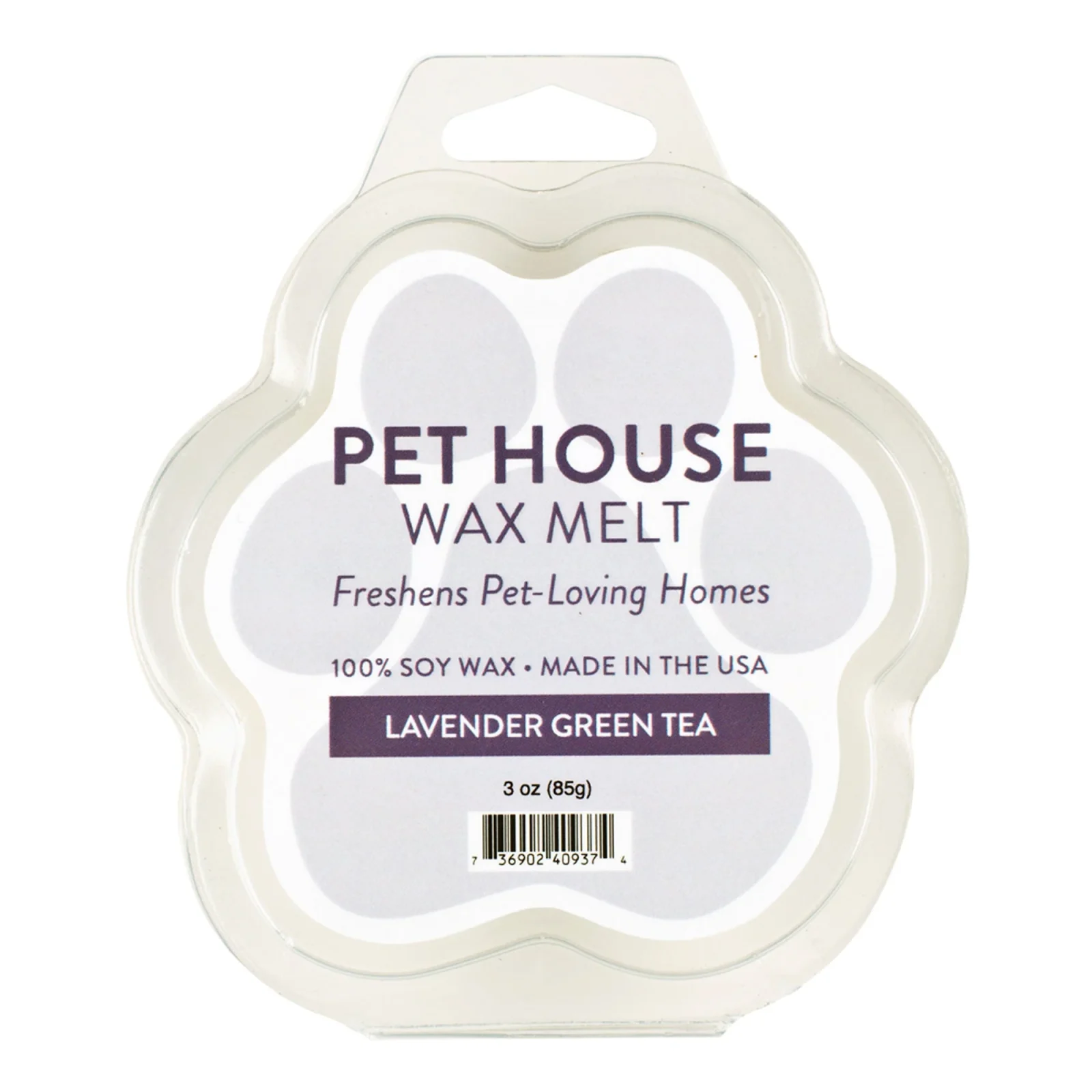 Pet House Candle Wax Melt Lavender Green Tea Case of 12