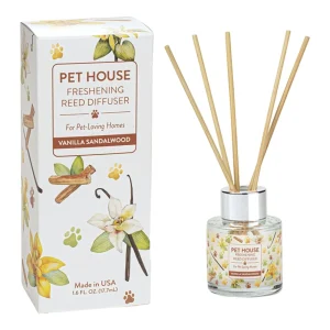 Pet House Vanilla Sandalwood Reed Diffuser - 4 Count