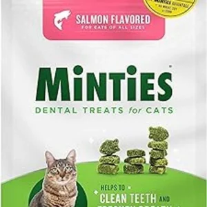 Pet Iq Minties Dental Salmon Treats for Cats 2.5oz