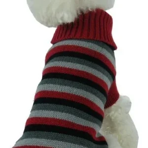 Pet Life Polo Casual Cable Knit Dog Sweater