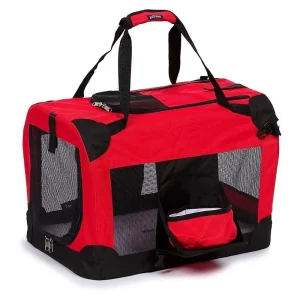 Pet Life Red Deluxe Vista View Pet Carrier