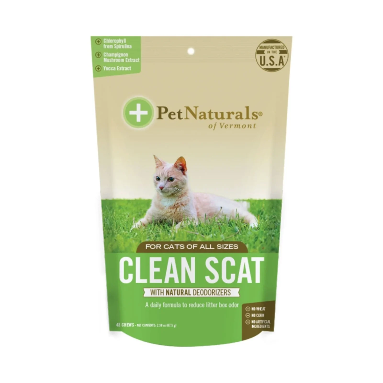 Pet Naturals Cat Clean Scat Soft Chews, 45-Count