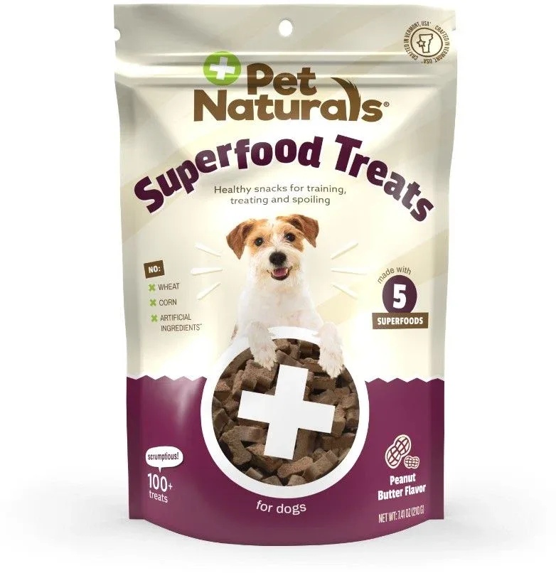 Pet Naturals Superfood Treats Peanut Butter Flavor