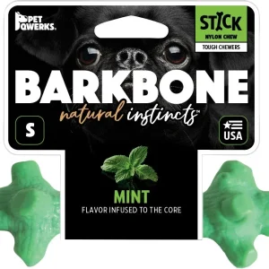 Pet Qwerks Dinosaur Barkbone Breath Stick Mint Small