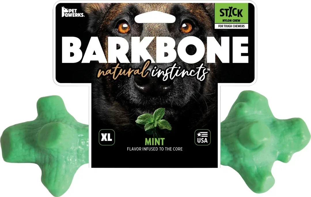 Pet Qwerks Dinosaur Barkbone Breath Stick Mint XL