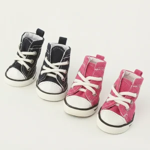 Pet Shoes Denim Canvas Breathable And Comfortable