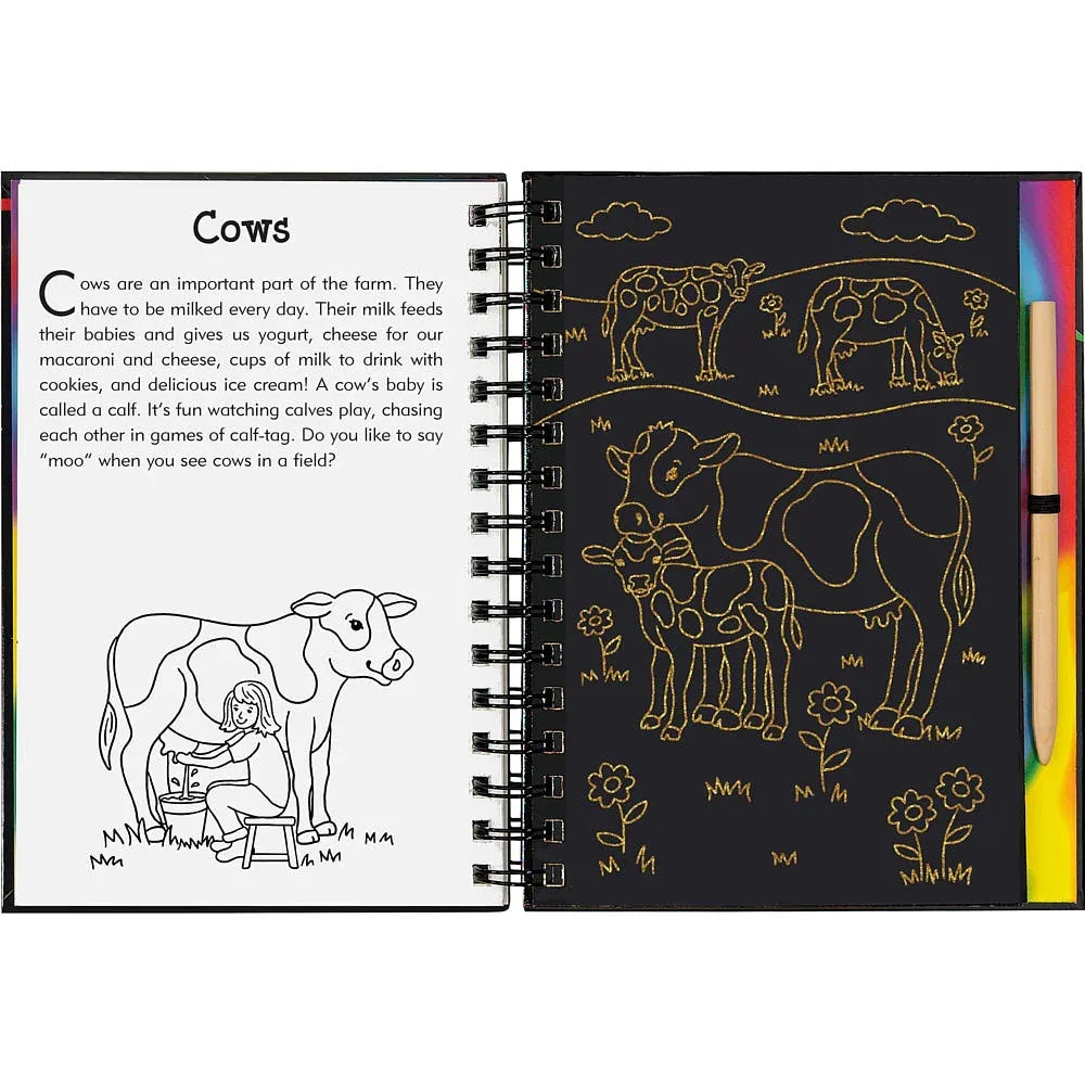 Peter Pauper Press Inc On The Farm Scratch & Sketch Book - Image 2