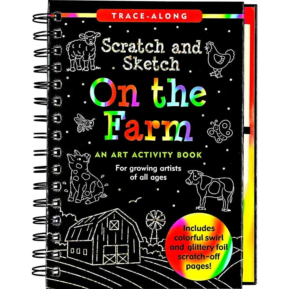 Peter Pauper Press Inc On The Farm Scratch & Sketch Book