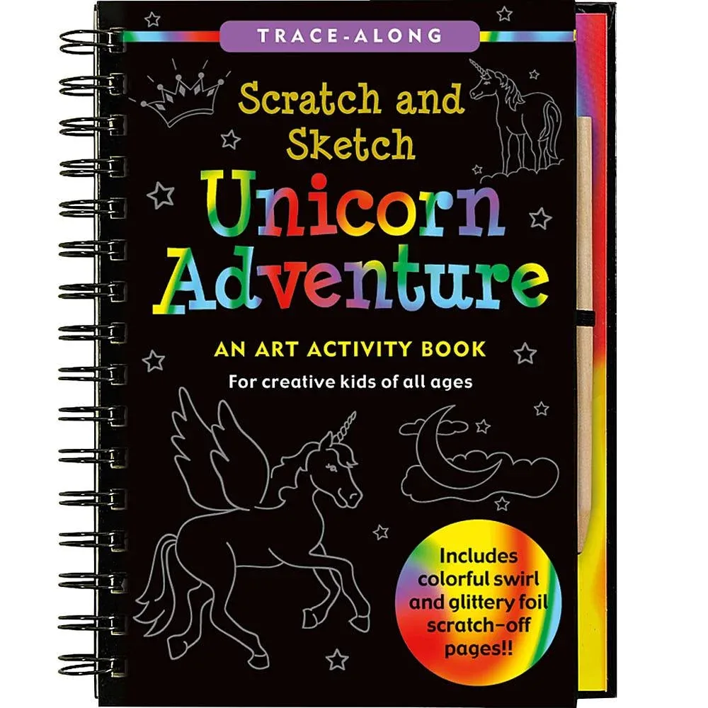 Peter Pauper Press Inc Unicorn Adventure Scratch & Sketch Book