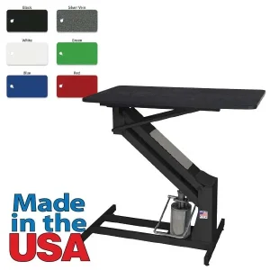 PetLift MasterLift Fixed Top Hydraulic Dog Grooming Table 42x24 Green