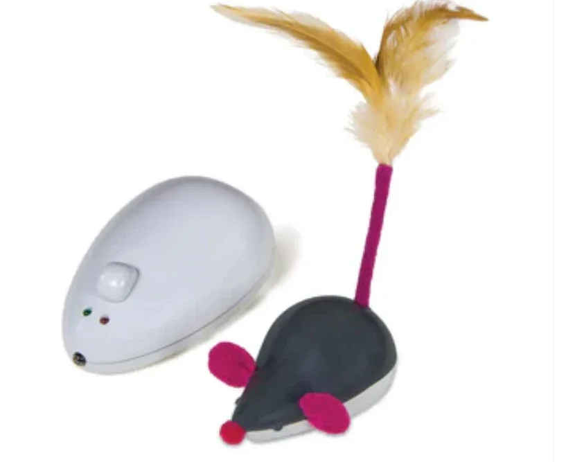 Petlinks Cheese Chaser Remote Controlled Mouse Cat Toy - Multi-Color