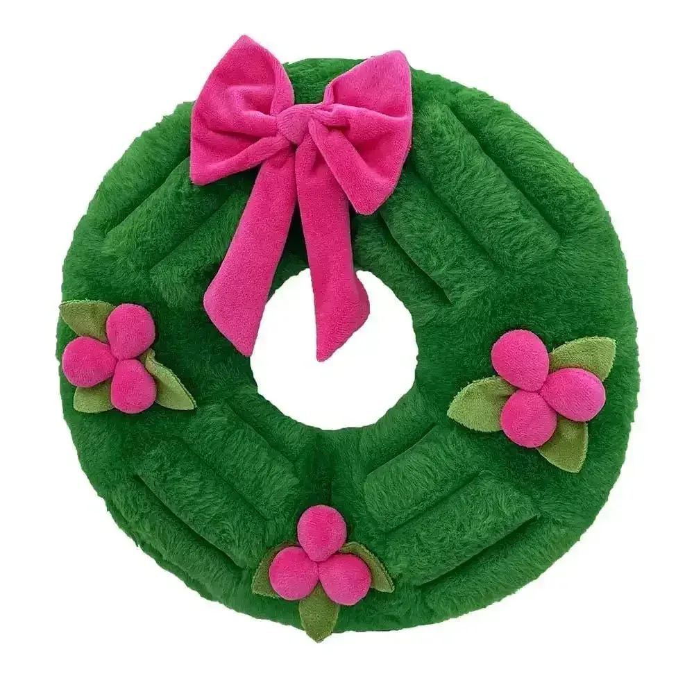 PetLou Christmas Wreath Holiday Dog Toys 15"
