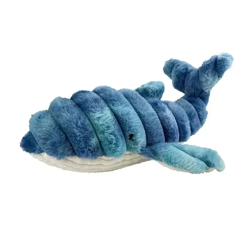 Petlou Zoo Friends Blue Whale Plush Squeaky Dog Toy – 26"