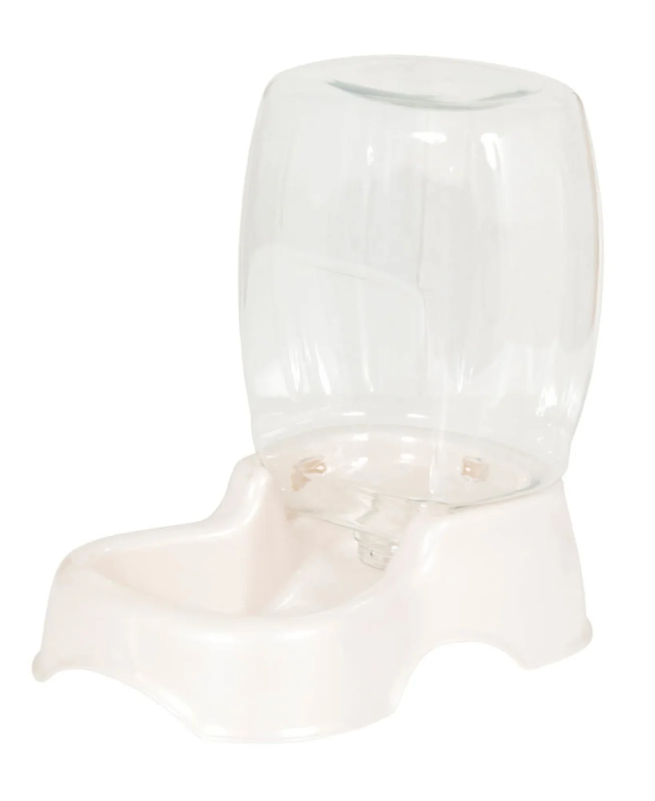 Petmate Pet Cafe Waterer Pearl Silver .75gal