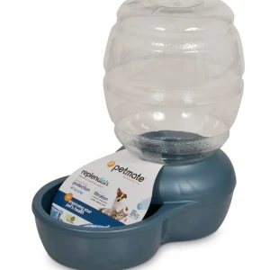 Petmate Replendish 1 Gal Waterer W/Microban Pearl Smoke Gray