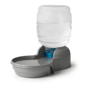 PetMate Replendish 4 Gallon Filtered Pet Waterer, Grey, Filter Included