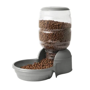 PetMate Replendish Dog Food Feeder, 10 LB, Grey
