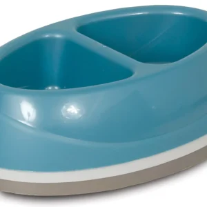 Petmate Ultra Double Diner Dog Bowl Lightweight Assorted 1ea/LG