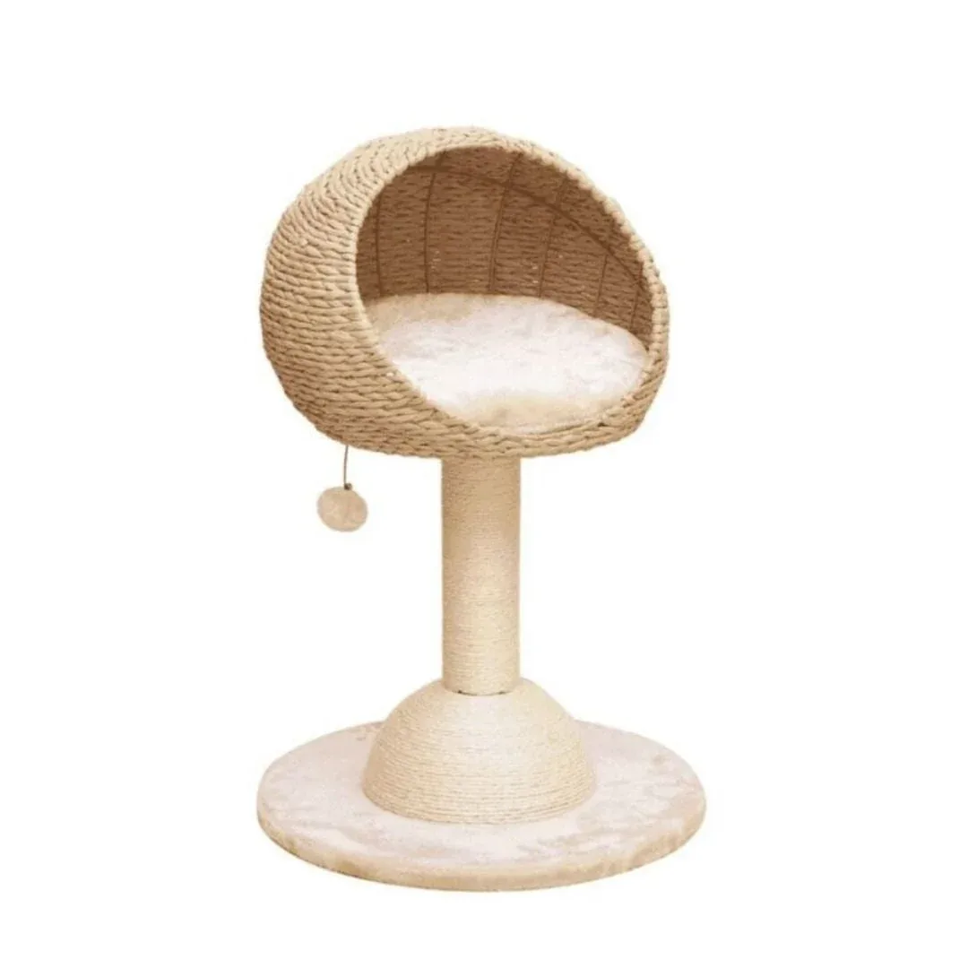 PetPals Lookout Cat Perch Beige & Cream 29 in