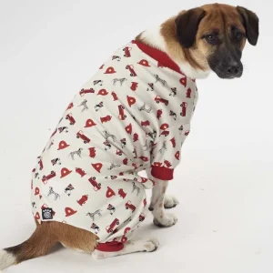 Petrageous Firetruck Dog Pajamas