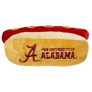 Pets First Alabama Crimson Tide Plush Hot Dog Dog Toy
