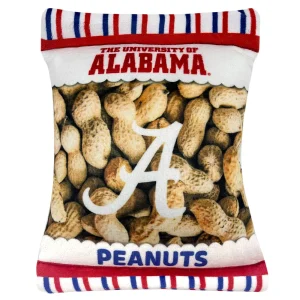 Pets First Alabama Crimson Tide Plush Peanut Bag Dog Toy