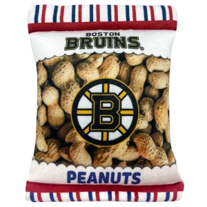Pets First Boston Bruins Plush Peanut Bag Dog Toy